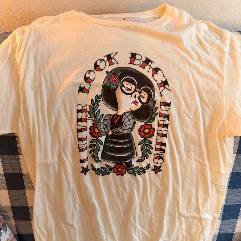 Disney Cream Tee with Edna Mode Graphic